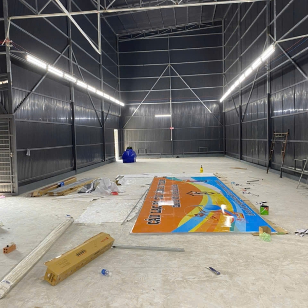 THI CÔNG NHÀ XƯỞNG 1